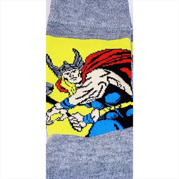 Disney Anime Socks Avengers Marvel Cartoon Figure , THOR  NEW - WOT - Picture 4 of 5